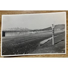 USHUAIA TIERRA DEL FUEGO ANTIGUA FOTO TIPO TARJETA POSTAL CIRCA 1965 LA BAHIA